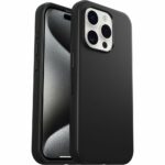 OtterBox Symmetry Series MagSafe Cover for iPhone 15 Pro, Polycarbonate/Rubber, Black