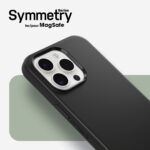 OtterBox Symmetry Series MagSafe Cover for iPhone 15 Pro, Polycarbonate/Rubber, Black