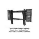 Peerless ACC-UCM2 Universal AV Component Mount for STS650, VESA 75x75 to 200x200, Black