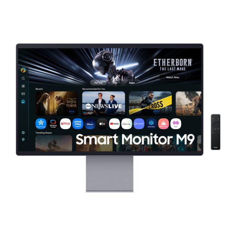 Samsung 32" 4K UHD 165Hz OLED Smart Monitor M9 M90SF with HDR10+, G-Sync Compatible, Silver