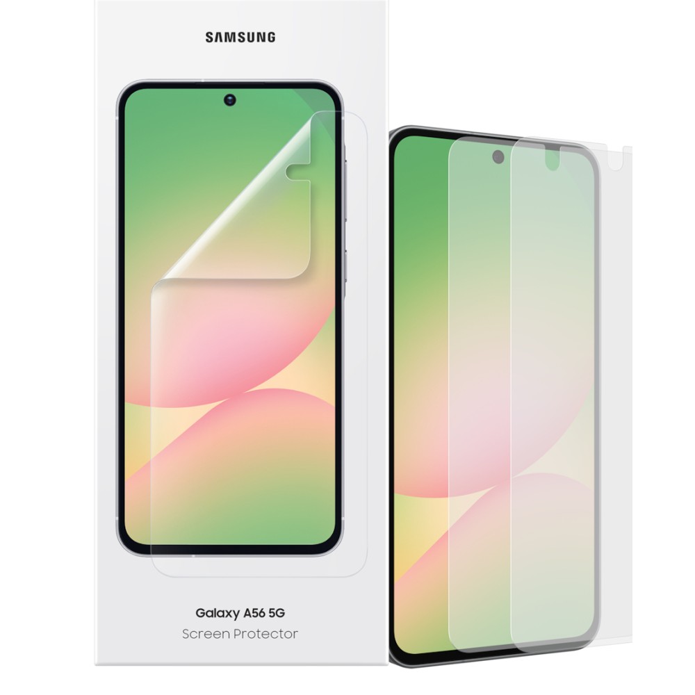 Samsung Clear Screen Protector for Galaxy A56 5G - 17 cm (6.7") - Scratch/Fingerprint Resistant Samsung Clear Screen Protector for Galaxy A56 5G - 17 cm (6.7") - Scratch/Fingerprint Resistant