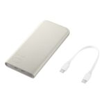 Samsung EB-P3400XUE 10000 mAh Li-Ion 25W USB-C Power Bank with Super Fast Charging - Beige