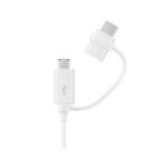 Samsung EP-DG930 USB 2.0 Cable 1.5m, USB-A to USB-C/Micro-USB B, White