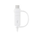 Samsung EP-DG930 USB 2.0 Cable 1.5m, USB-A to USB-C/Micro-USB B, White