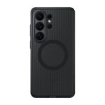 Samsung Galaxy S26 Ultra Ribbed Pattern Mobile Phone Cover Black, 6.9", Wireless Charging, Drop Proof