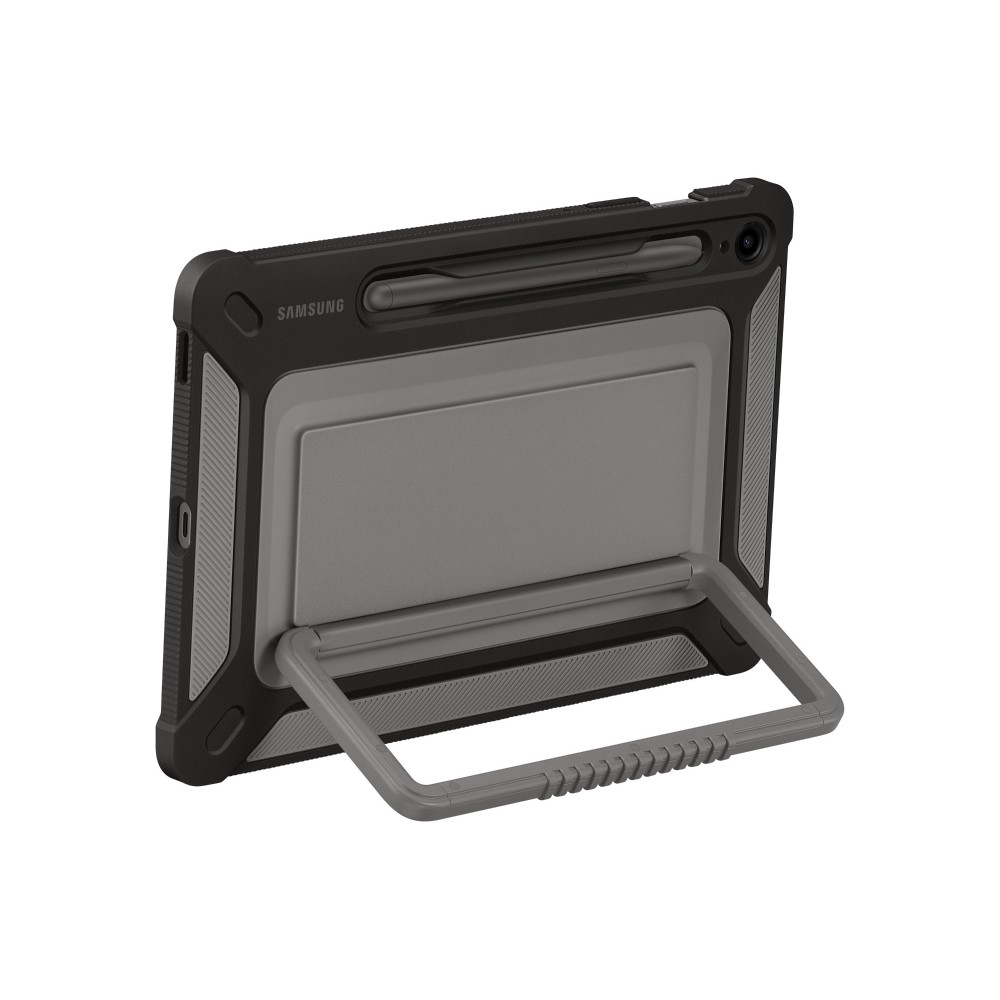 Samsung Galaxy Tab S9 FE 10.9" Bump & Scratch Resistant Cover with Pen Loop & Stand - Black Samsung Galaxy Tab S9 FE 10.9" Bump & Scratch Resistant Cover with Pen Loop & Stand - Black