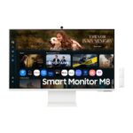 Samsung M8 32" 4K UHD Smart Monitor, 3840x2160, 60Hz, VA, Tizen OS, White