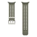 Samsung Marine Band for Galaxy Watch Ultra, Smartwatch Band, Green, Silver Buckle