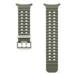 Samsung Marine Band for Galaxy Watch Ultra, Smartwatch Band, Green, Silver Buckle