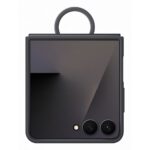 Samsung Ring Case Silicone Cover for 17.4 cm (6.85") Samsung Galaxy Z Flip7 - Black