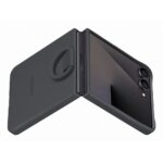 Samsung Ring Case Silicone Cover for 17.4 cm (6.85") Samsung Galaxy Z Flip7 - Black