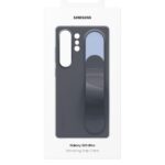 Samsung Standing Grip Cover for Galaxy S25 Ultra 6.9" Black - Silicone, Drop & Scratch Resistant