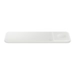 Samsung Wireless Charger Trio for Headsets, Smartphones, Smartwatches - Fast Wireless Charging White