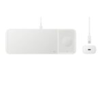Samsung Wireless Charger Trio for Headsets, Smartphones, Smartwatches - Fast Wireless Charging White