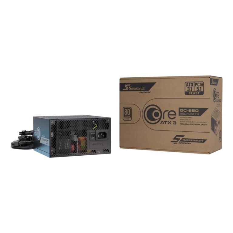 Seasonic CORE GC-850 ATX 3.1 850W Power Supply Black