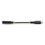 StarTech.com 0.127 m USB-C to 3.5mm Headset Audio Adapter with 32-bit DAC Black