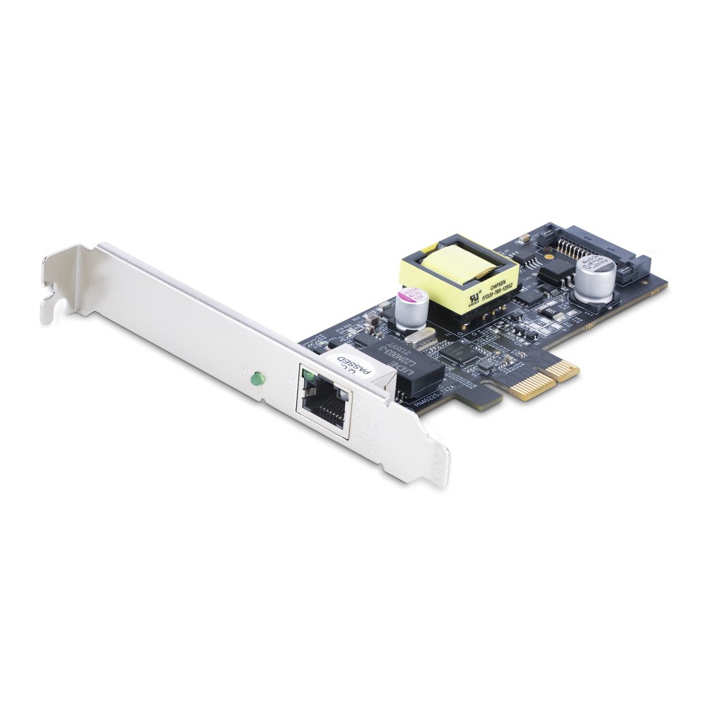 StarTech.com 1-Port 2.5Gbps NBASE-T PCIe Network Card, Intel I225-V, PoE+, SATA Powered StarTech.com 1-Port 2.5Gbps NBASE-T PCIe Network Card, Intel I225-V, PoE+, SATA Powered