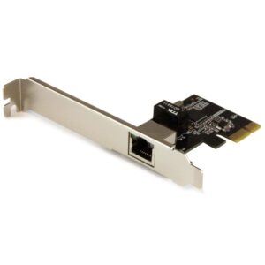 StarTech.com 1-Port Gigabit Ethernet Network Card - PCI Express, Intel I210-AT Chipset, Black, Metallic