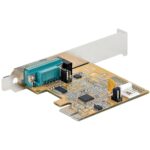 StarTech.com 1-Port PCIe to RS232 Serial Card, 16C1050 UART, 921.6 Kbps, Steel, Yellow