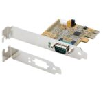 StarTech.com 1-Port PCIe to RS232 Serial Card, 16C1050 UART, 921.6 Kbps, Steel, Yellow