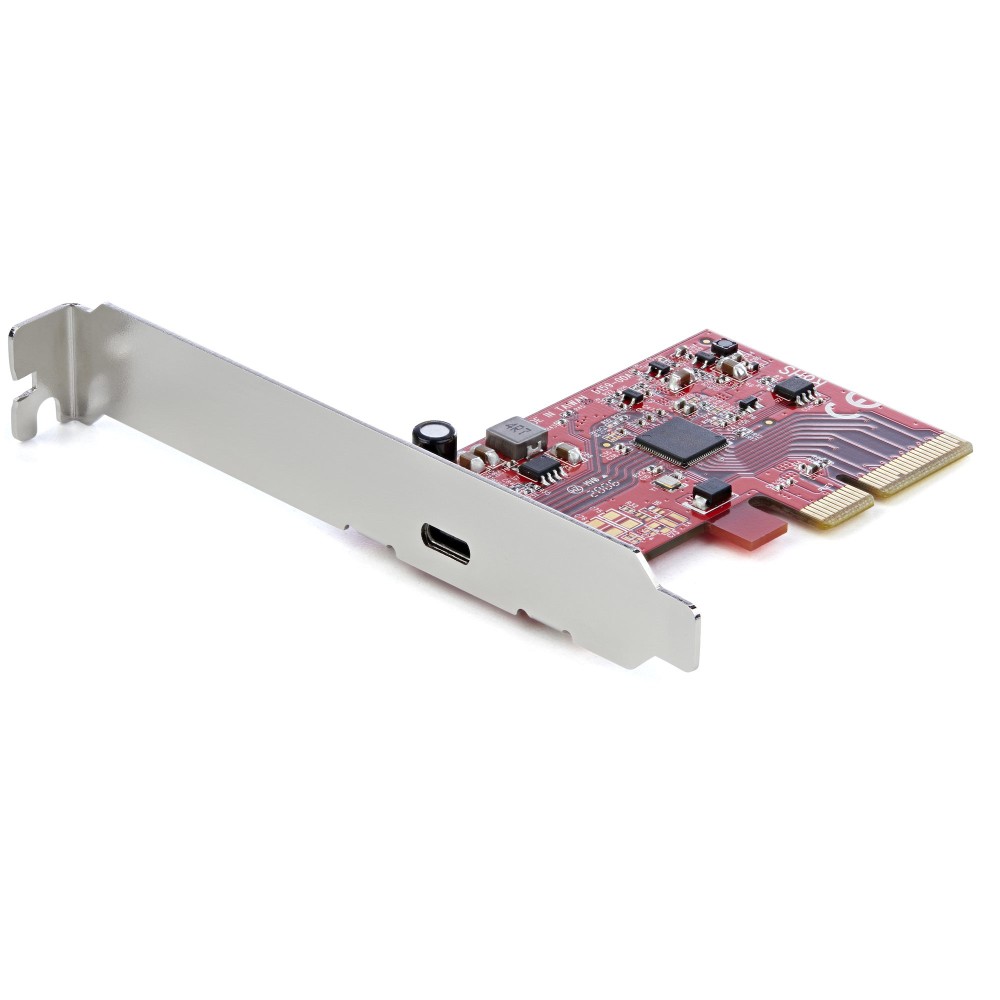 StarTech.com 1-Port USB 3.2 Gen 2x2 PCIe 3.0 x4 Card, USB-C 20Gbps, Windows/macOS/Linux, Red