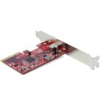 StarTech.com 1-Port USB 3.2 Gen 2x2 PCIe 3.0 x4 Card, USB-C 20Gbps, Windows/macOS/Linux, Red