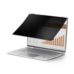StarTech.com 14" 16:10 Laptop Privacy Screen, Flip-Over, Touch, Anti-Glare, 51% Blue Light Reduction