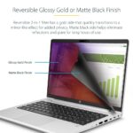 StarTech.com 14" 16:9 Gold-to-Black Reversible Laptop Privacy Screen Filter with Anti-glare Matt Surface