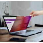 StarTech.com 14" MacBook Pro Privacy Screen Gold Anti-Glare Blue Light Filter