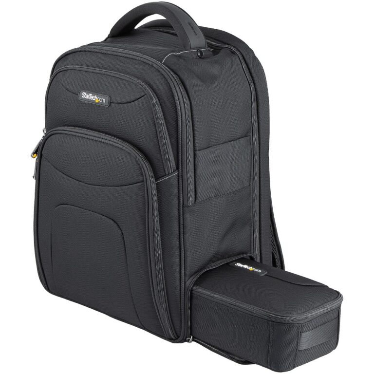 StarTech.com 15.6" Laptop Backpack with Removable Accessory Organizer Case - Black