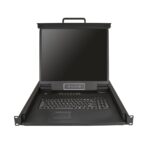 StarTech.com 16 Port Rackmount KVM Console with 19" 1280x1024 LCD Monitor & KVM Cables - Black