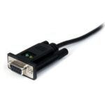 StarTech.com 1.8m USB to RS232 Serial Null Modem Adapter Cable FTDI DB9 Black