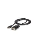 StarTech.com 1.8m USB to RS232 Serial Null Modem Adapter Cable FTDI DB9 Black
