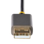 StarTech.com 1ft HDMI to DisplayPort Adapter Cable, 4K 60Hz HDR, USB Powered, Black/Grey