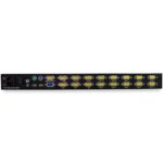 StarTech.com 1U 16-Port Rackmount KVM Console with 17" 1280x1024 LCD Monitor & KVM Cables