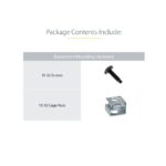 StarTech.com 1U Server Rack Depth Extender Adapter Kit, 4in / 10cm, TAA Compliant, Black