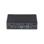StarTech.com 2-Port DisplayPort 1.2 KVM Switch, 4K 60Hz, USB 3.0 Hub, Black