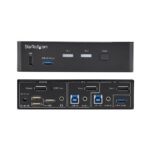 StarTech.com 2-Port DisplayPort 1.2 KVM Switch, 4K 60Hz, USB 3.0 Hub, Black