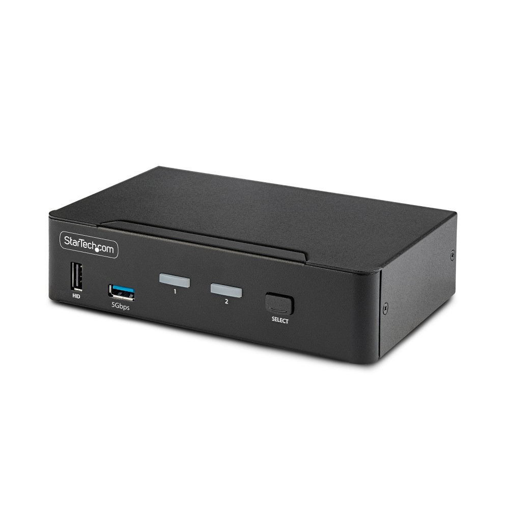 StarTech.com 2-Port DisplayPort 1.4 KVM Switch, 8K 60Hz, 4K 144Hz, USB 3.0/2.0 Hub, Black StarTech.com 2-Port DisplayPort 1.4 KVM Switch, 8K 60Hz, 4K 144Hz, USB 3.0/2.0 Hub, Black