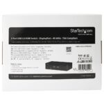 StarTech.com 2 Port DisplayPort KVM Switch 4K 60Hz USB 3.0 Hub TAA Compliant Black
