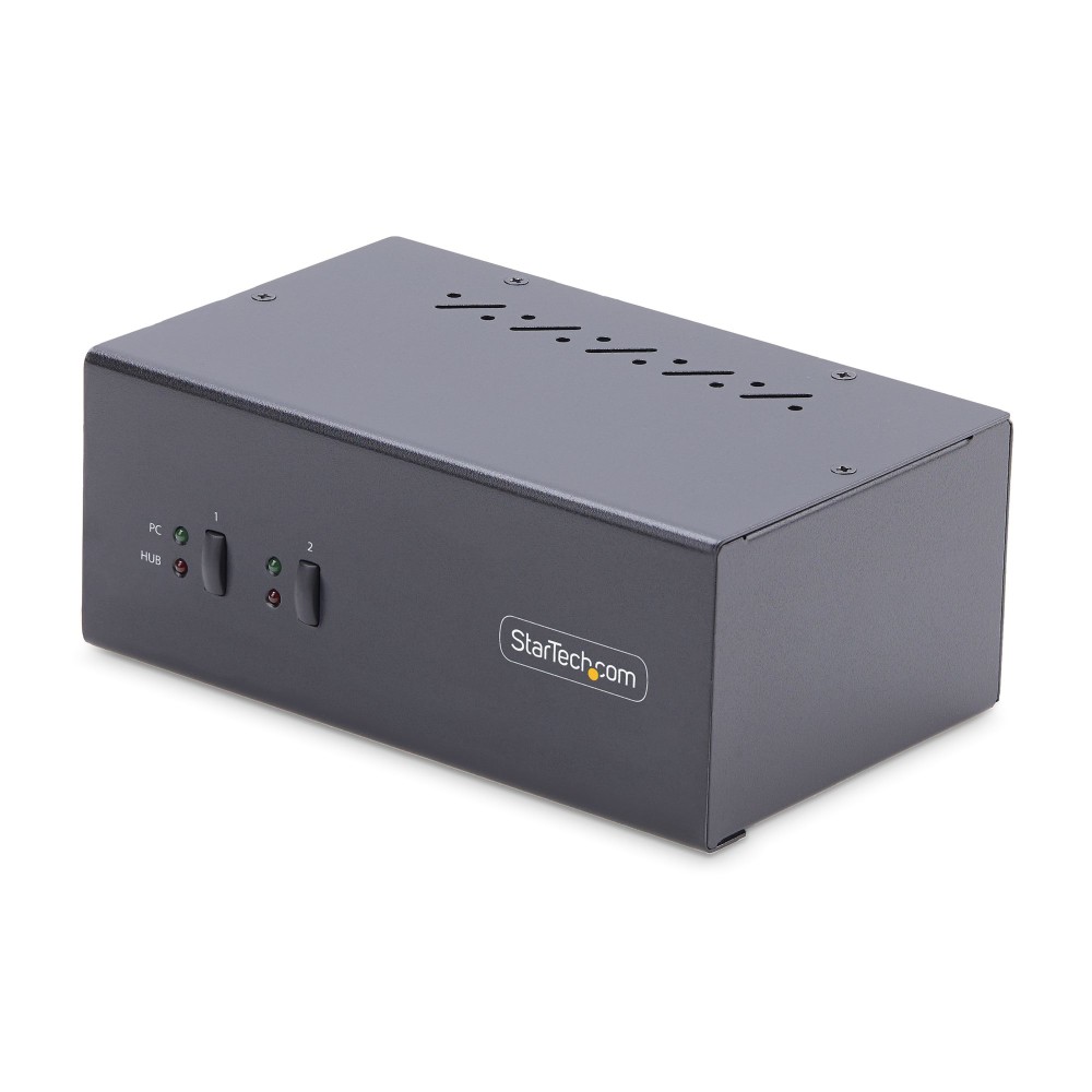 StarTech.com 2-Port Dual DisplayPort KVM Switch, 4K 60Hz, USB 5Gbps Hub, Hotkey/Push-Button, Black StarTech.com 2-Port Dual DisplayPort KVM Switch, 4K 60Hz, USB 5Gbps Hub, Hotkey/Push-Button, Black