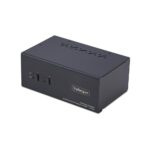 StarTech.com 2-Port Dual Monitor KVM Switch, 4K 60Hz 1x HDMI 1x DisplayPort, 2x USB 5Gbps Hub, TAA Compliant