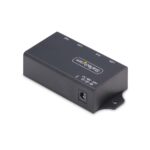 StarTech.com 2-Port Gigabit Midspan PoE+ Injector, 30W, Wall Mountable, Black