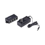 StarTech.com 2-Port Gigabit Midspan PoE+ Injector, 30W, Wall Mountable, Black