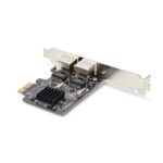StarTech.com 2-Port Gigabit PCIe Network Adapter Card, Realtek RTL8111H, TAA Compliant