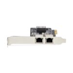 StarTech.com 2-Port Gigabit PCIe Network Adapter Card, Realtek RTL8111H, TAA Compliant