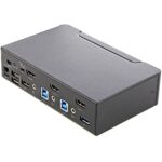 StarTech.com 2 Port HDMI 2.0 KVM Switch - 4K 60Hz Ultra HD HDR - USB 3.0 Hub, Audio, Black