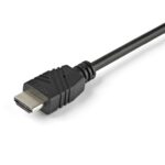 StarTech.com 2 Port HDMI KVM Switch 4K 60Hz with Audio and Integrated 4ft Cables Black