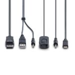 StarTech.com 2-Port Hybrid USB-C DisplayPort KVM Switch, 4K 60Hz, 5120x1440, 1.8m Cables, Black