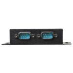 StarTech.com 2 Port Industrial USB to Serial Adapter Hub, Wall Mountable, DIN Rail Clips